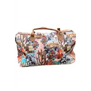 NEW GLITTERING SOUTH world needs more cowboys western graphic large weekender to